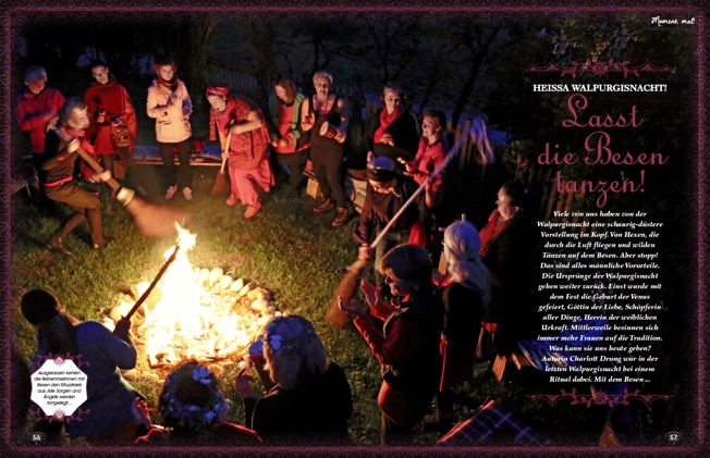 Die Wildmohnfrau schreibt über das einziehende Farbenkleid der Natur und lädt uns ein, die Besen tanzen zu lassen.