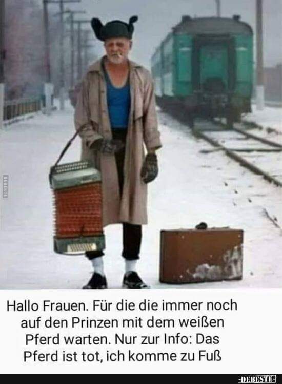 Roswitha: „Info vom Prinzen auf dem weißen Pferd!“ (Warums so lange dauert)