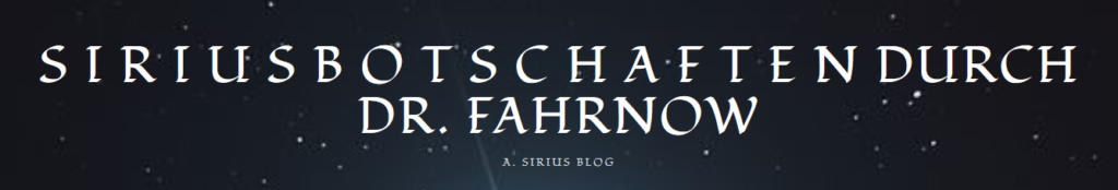 Sirius Durchgabe 21.03.2020: Die neue Zeit hat begonnen