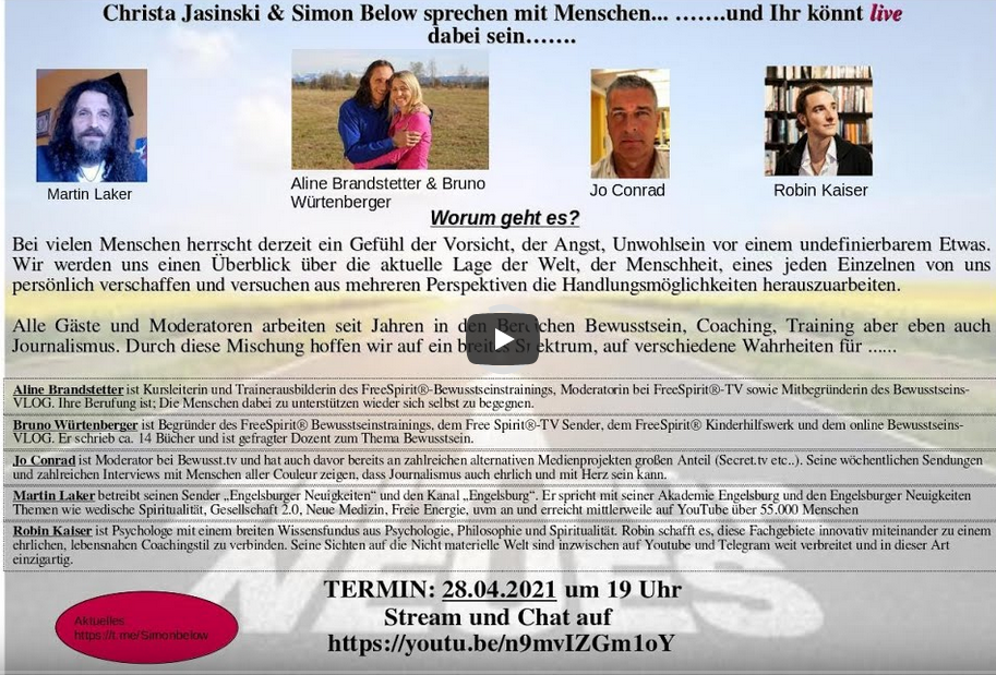 Christa Jasinski und Simon Below reden mit Menschen…