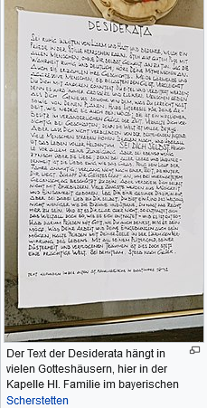 DESIDERATA
