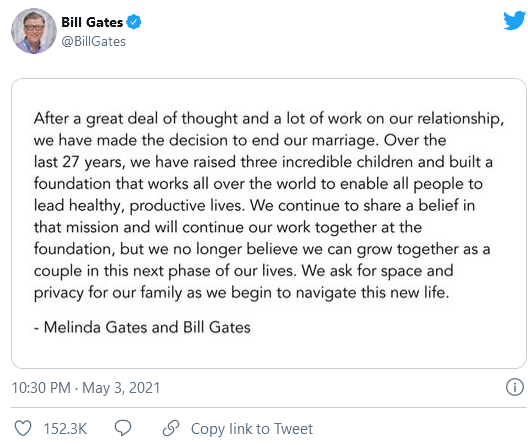 Wen’s interessiert … Bill und Melinda Gates lassen sich scheiden