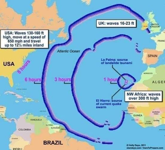 La Palma / Kanarische Inseln / Aktuelle Lage / Warum achtet niemand auf die Tsunami Wahrscheinlichkeit?
