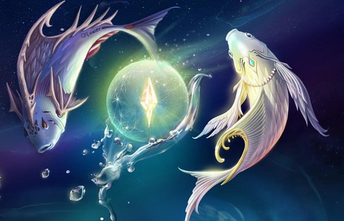 Celia Fenn, Der Vollmond in den Fischen fließt mit der und in die Tagundnachtgleiche und in die Sonne in der Waage