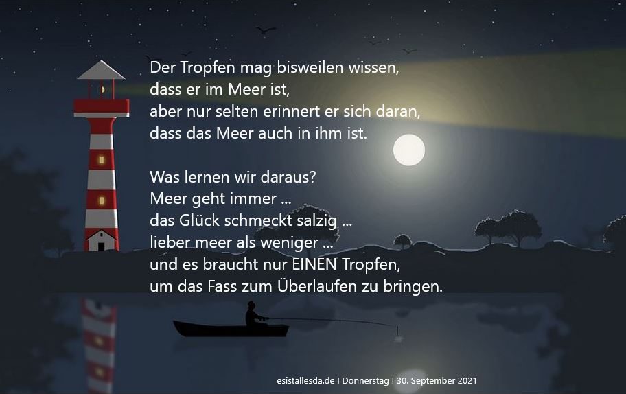 Zum heutigen Leuchtturmbild auf meiner Startseite … Lasst uns im Licht zusammenstehen!