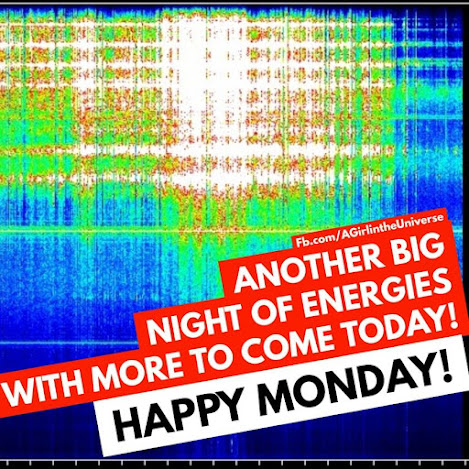 LETZTE NACHT TRAFEN IMMER WIEDER GROSSE ENERGIEN EIN