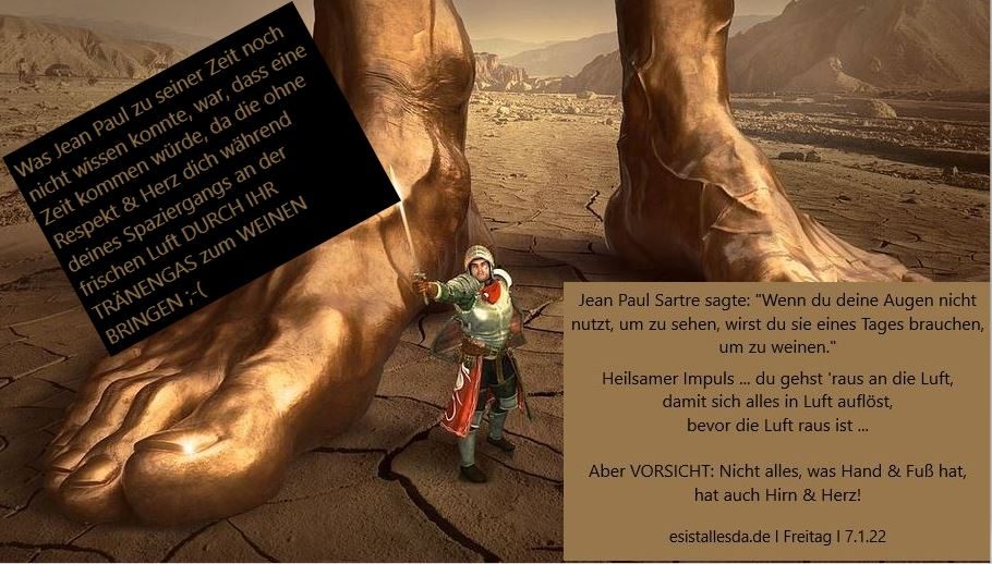 Wer glaubt, all dies geschehe nur durch Zufall …