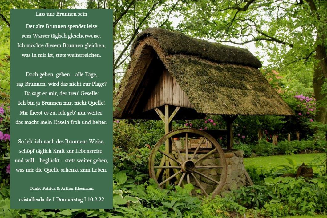 Es geschehe nach EUREM GLAUBEN.