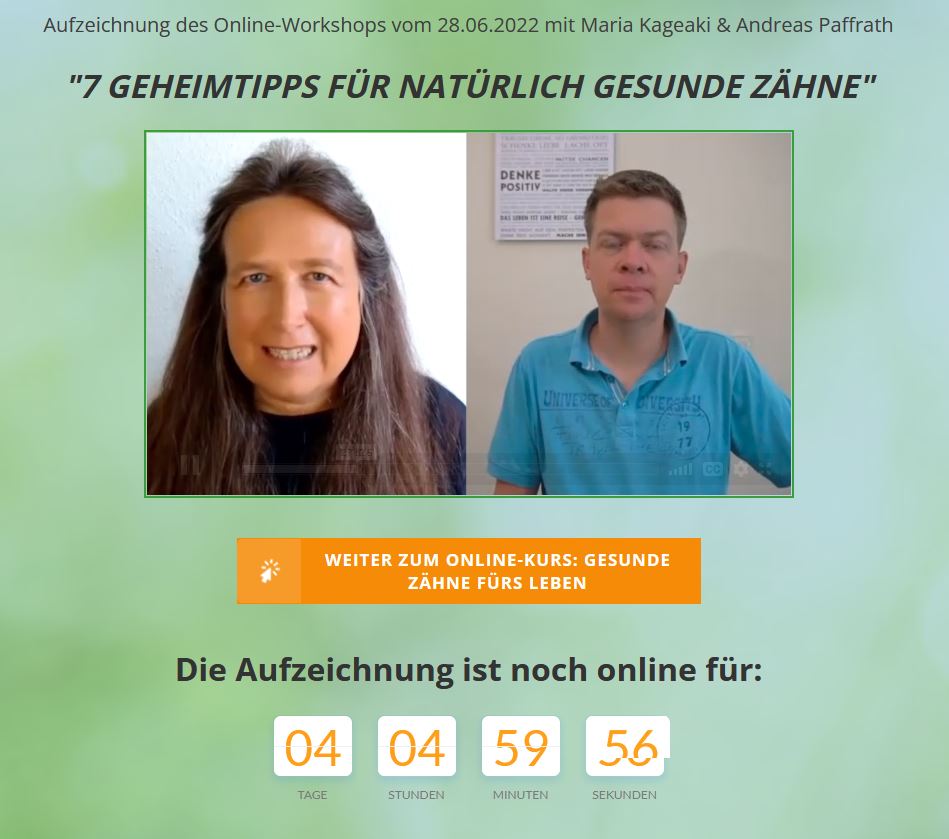 Damit wir beim Aufstieg GUTE Zähne haben ,-)