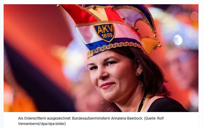 „Orden wider den tierischen Ernst“ Baerbock witzelt über Leoparden-Kostüm (Aktualisierung)
