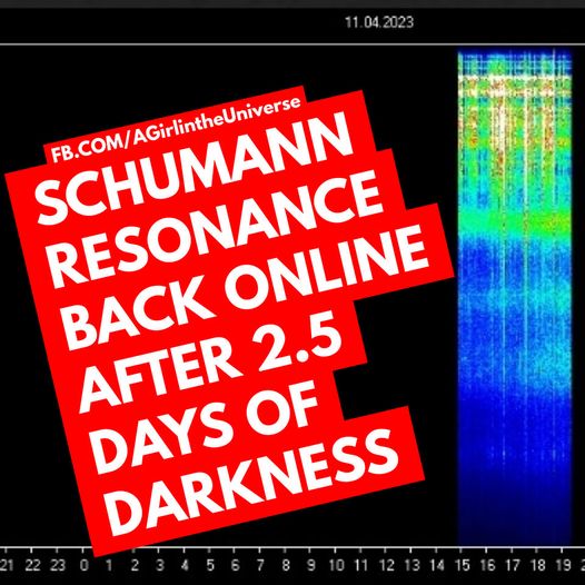 Sherri Smith/A Girl In The Universe: SCHUMANN RESONANZ WIEDER ONLINE! CME EINSTRÖMEND!