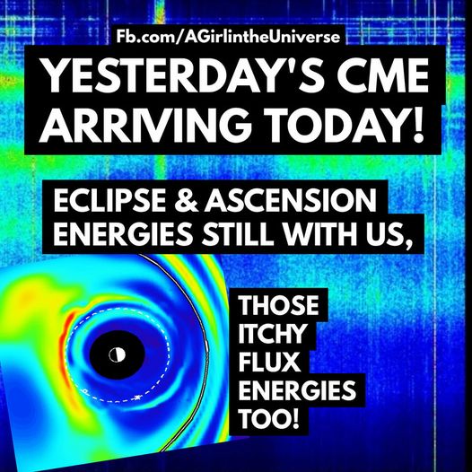 Sherri Smith/A Girl In The Universe: Die Energien ziehen an I Das Solarwetter baut sich auf I Der gestrige CME wird heute erwartet!