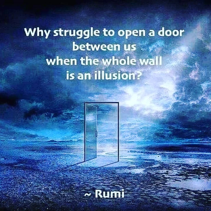 Warum sich abmühen, eine Tür zwischen uns zu öffnen, wenn die ganze Wand eine Illusion ist?! Ramona Lappin