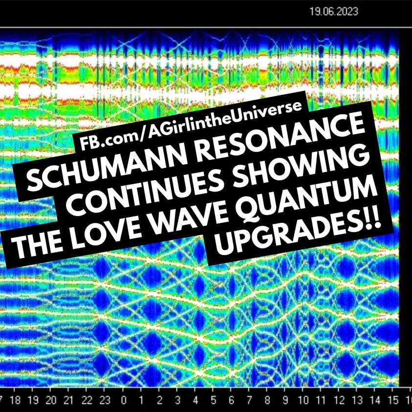 Die Schumann-Resonanz-Aufzeichnung zeigt weiterhin das energetische Muster. Sherri Smith