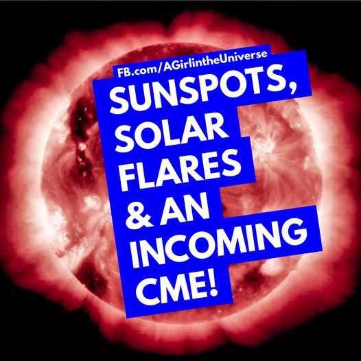Die Sonne perkoliert*. Der angekündigte CME strömt noch herein. Sherri Smith