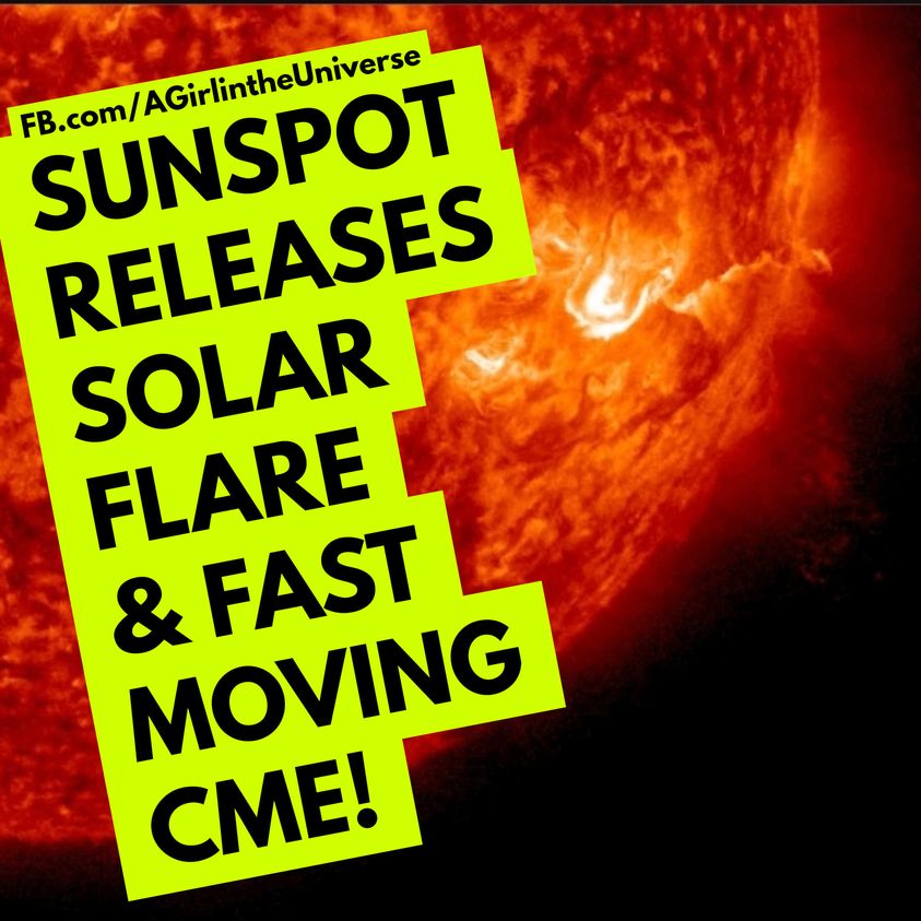 Sonnenfleck löst Sonneneruption & einen massiven CME über Nacht aus. 10.07.2023. Sherri Smith