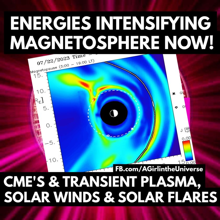 Flux-Energien (LichtLeistungsEnergieFluss), CME-Plasma, Sonneneruptionen, Sonnenflecken und DU! Sherri Smith. 22.07.2023