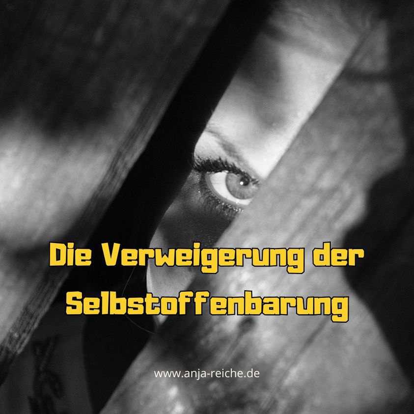 Die Verweigerung der Selbstoffenbarung. Anja Reiche