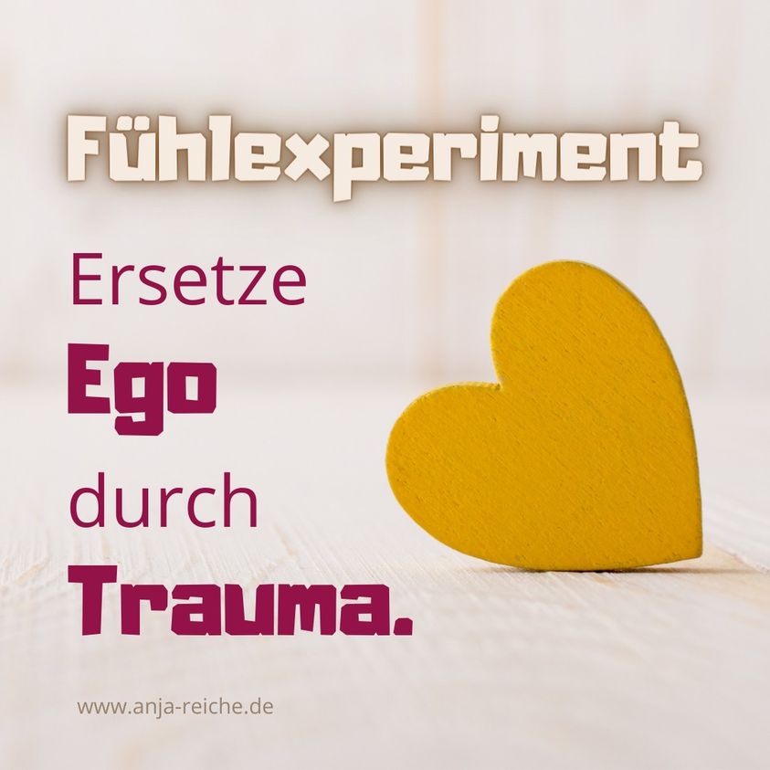 Ein Kommentar von heute morgen zum Thema Ego hat mich sehr ins Mitgefühl gebracht, betroffen gemacht. Da war die Aussage, dass das Ego manchmal noch dazwischen pfuscht, wenn es um die Hingabe an das Leben geht. Anja Reiche