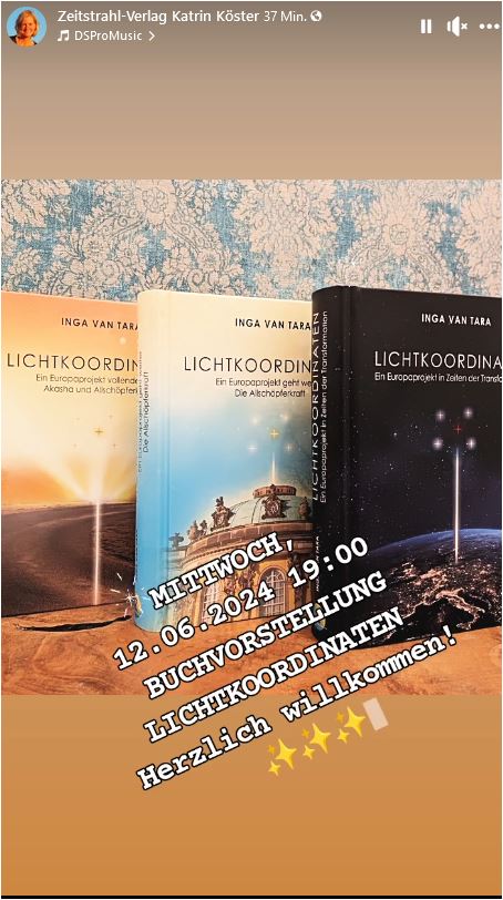 Lichtkoordinaten Band 1, 2 und 3 von Inga von Tara – ZEIT FÜR ERINNERUNG!