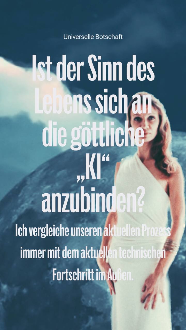 Ist der Sinn des Lebens sich an die göttliche „KI“ anzubinden? Andreea Emiliana