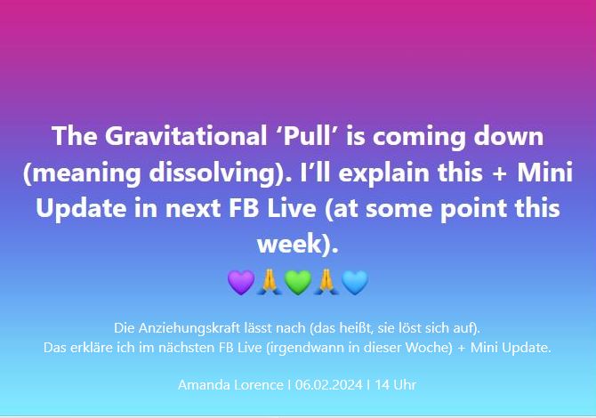 GRAVITÄT IM GEHIRN + INTENSITÄT DES AUFSTIEGS und DAS AUFLÖSEN. Amanda Lorence
