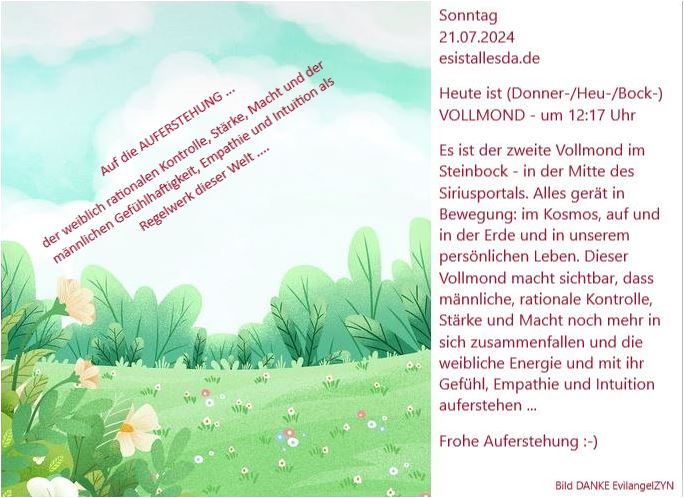Wir haben einen sehr kraftvollen Vollmond erreicht, den Bockvollmond, der im Erdzeichen Steinbock stattfindet (der zweite Vollmond im Steinbock, was ihn noch mächtiger macht).