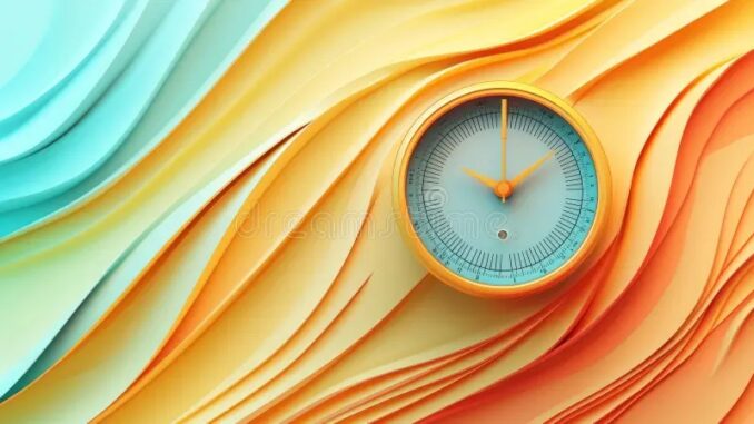 minimalism-isolated-d-image-stylized-barometer-left-banner-background-pressure-lines-meteorology-weather-science-352909741
