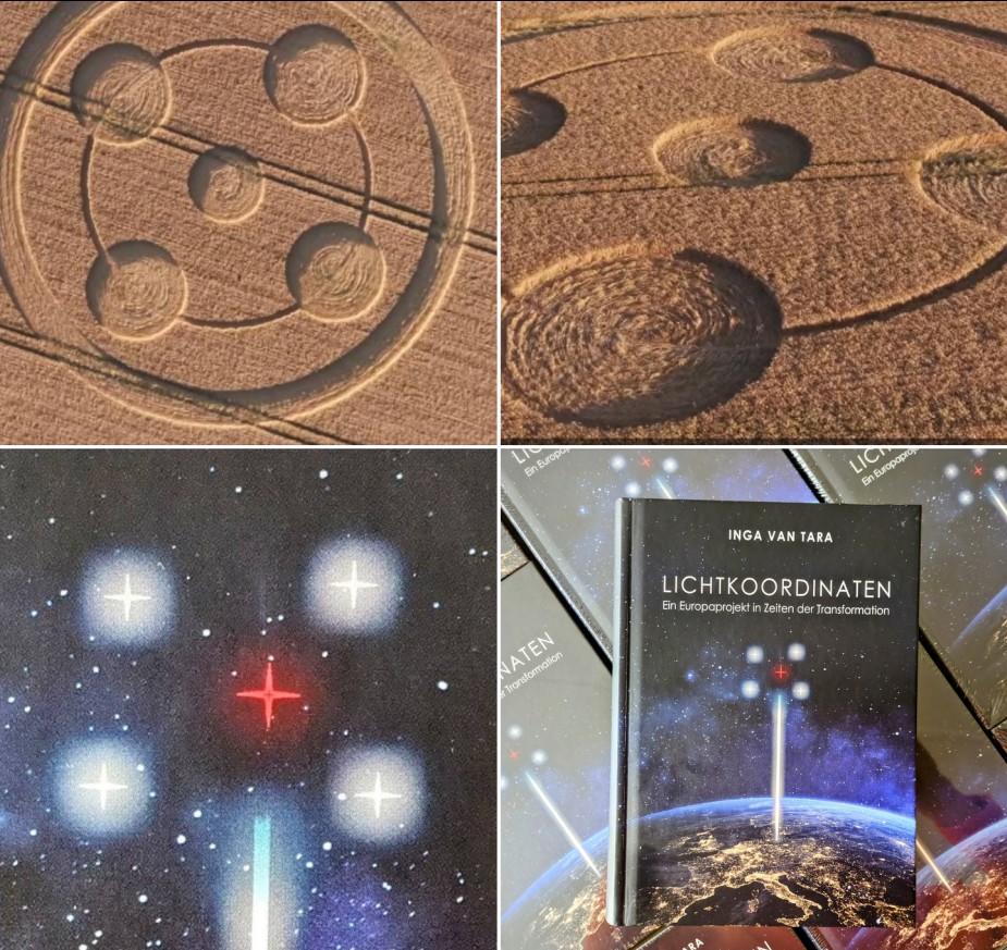 Trilogie Lichtkoordinaten & Kornkreis in Wiltshire, UK