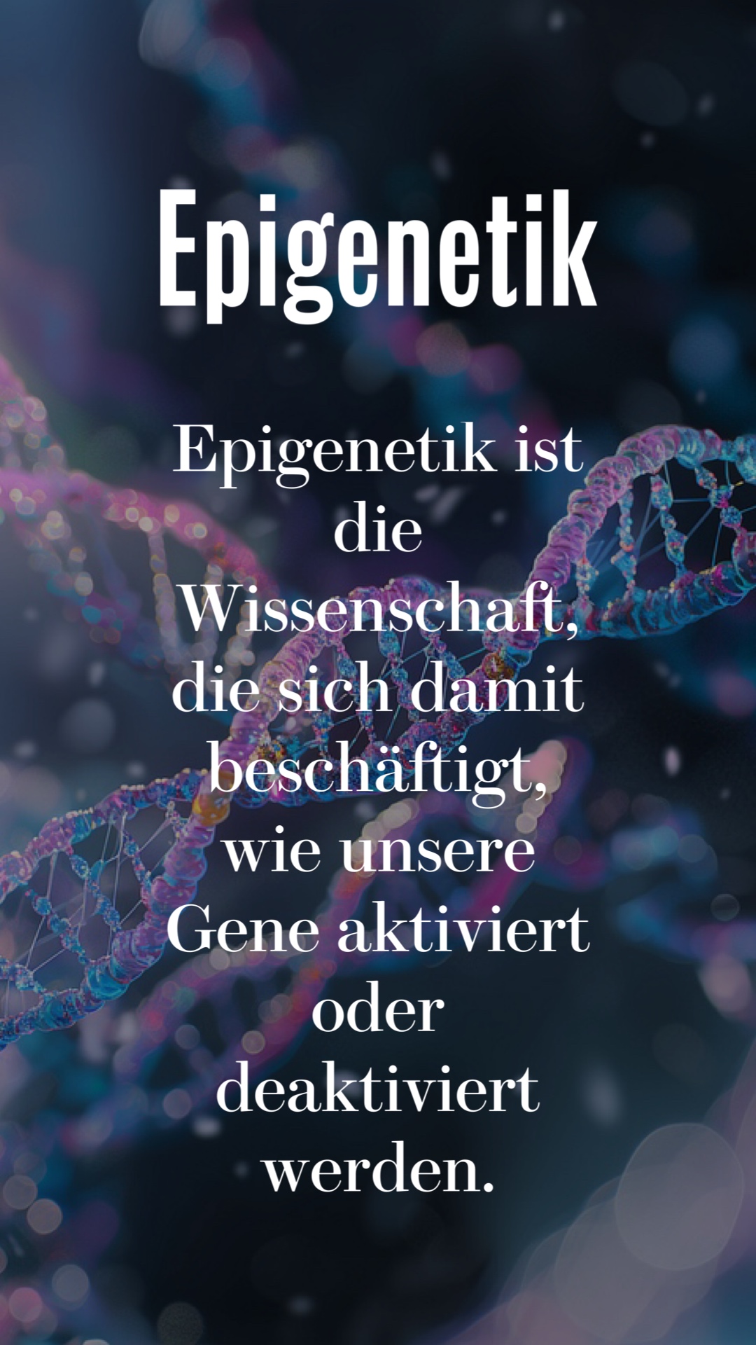 Epigenetik ist die Wissenschaft der Spiritualität. Andreea Emiliana