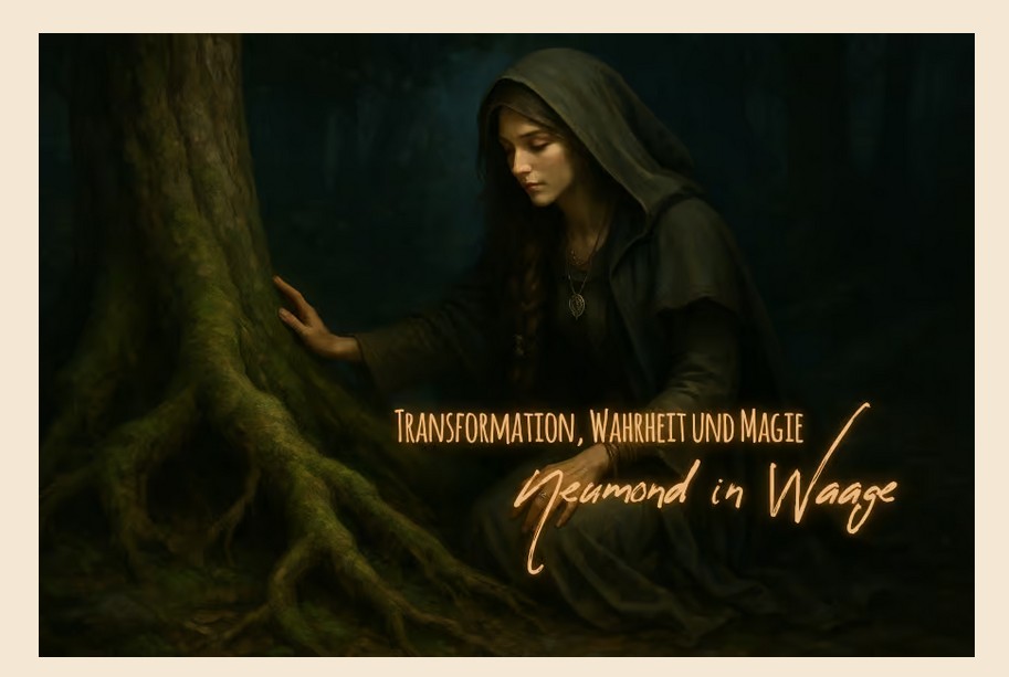 21.10.2025 – Neumond in der Waage: Transformation, Wahrheit und Magie der Dunkelzeit. Taste of Power