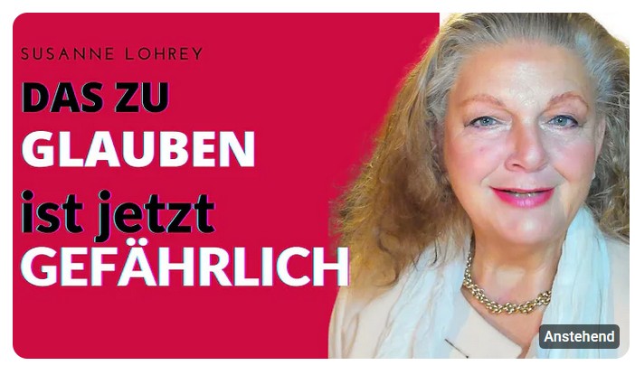 Warum Deutschland vor dem FALSCHEN zittert. Premiere 12.10.2025, 9:30 Uhr. Susanne Lohrey