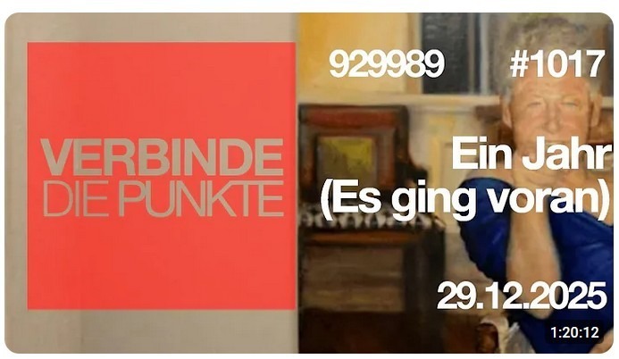 Verbinde die Punkte #1017 – Ein Jahr (Es ging voran) (29.12.2025)