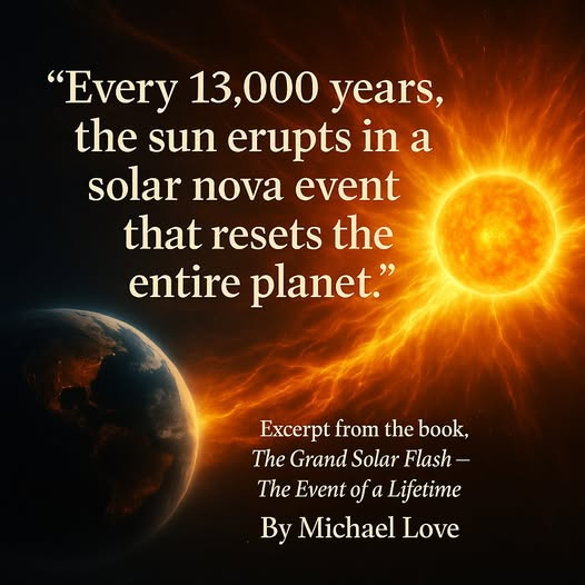 Alle 13.000 Jahre bricht die Sonne in einem Solar-Nova-Ereignis aus, das den gesamten Planeten zurücksetzt. Michael Love