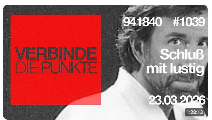 Verbinde die Punkte #1039 – Schluß mit lustig (23.03.2026)