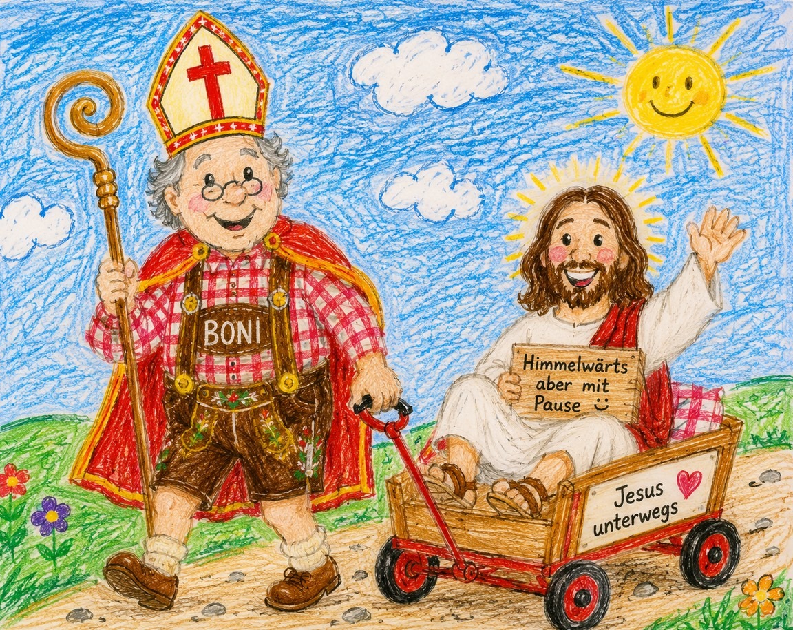 es ist alles da de ... Mittwoch, 13. Mai 2026 Heute hat Eisheiliger Servatius seinen großen Auftritt. Der Name klingt allerdings eher nach einem gut gelaunten Wirtshausgast: „Servatius! … äh … Servus miteinander!“ 😄 Wort und Bild: Rosi / esistallesda.de