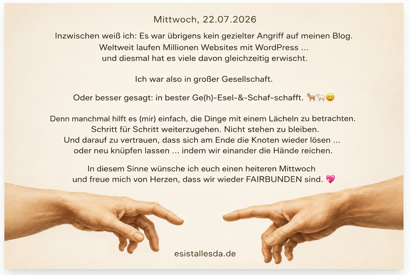 es ist WIEDER (fast) alles da de ... 