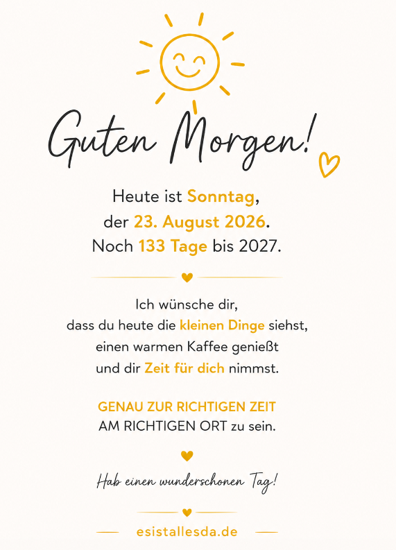 es ist alles da
