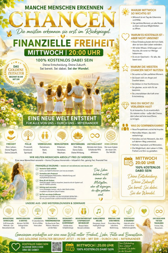 FINANZIELLE FREIHEIT – HEUTE 20:00 UHR. Sandra Lumina