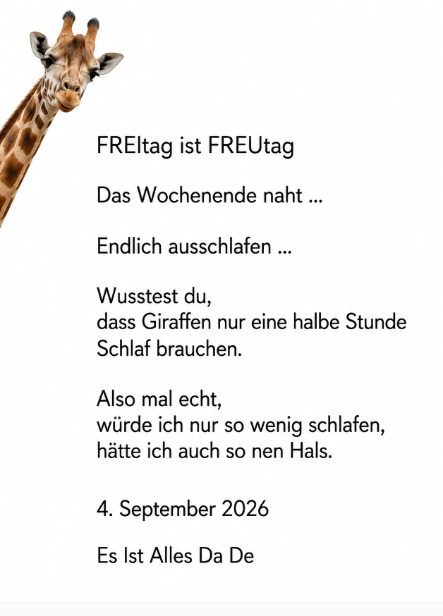 es ist alles da ... 