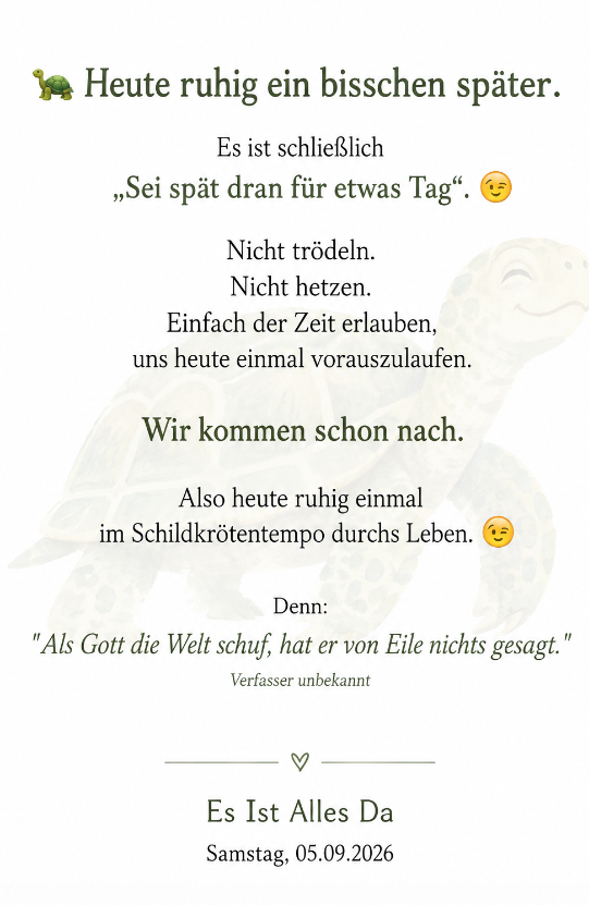 es ist alles da ... 