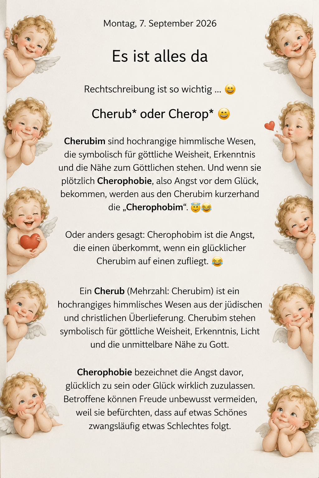 es ist alles da ... 