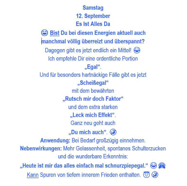 es ist alles da ... 