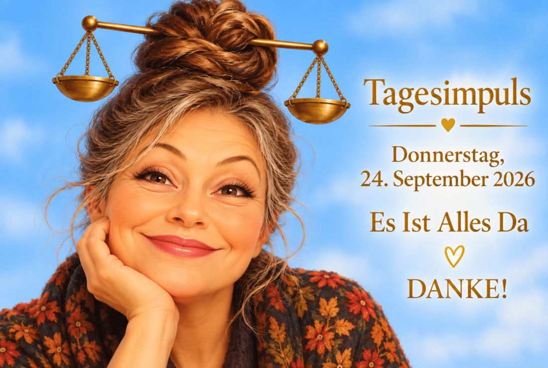 Tagesimpuls. Donnerstag, 24. September 2026. Es Ist Alles Da: Die Waage übernimmt