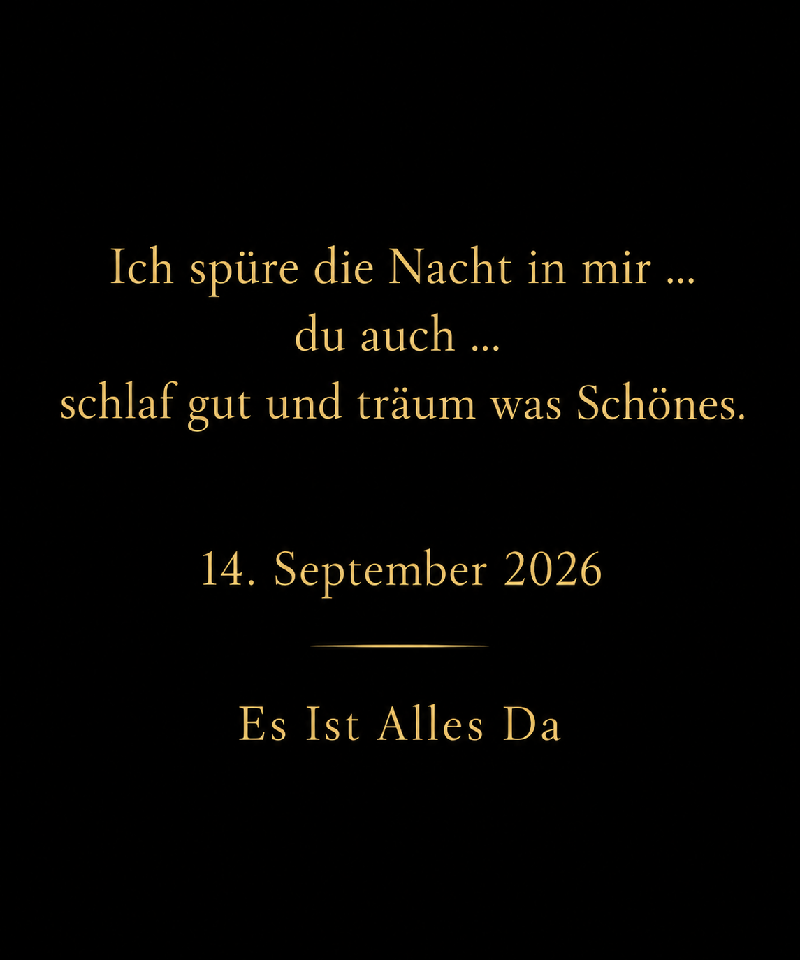 Die Botschaft des Tages
