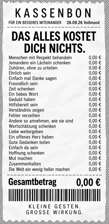 Tagesimpuls. Samstag, 26. September 2026. Vollmond. Es Ist Alles Da: 🌻 Heute geht alles aufs Haus!