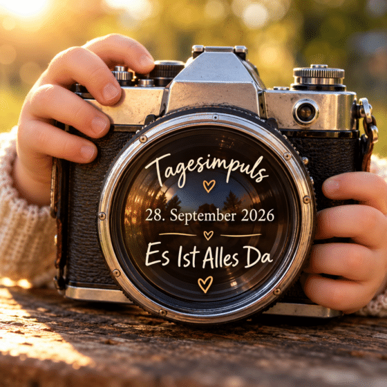 🌞 Tagesimpuls zum Wochenstart. Montag, 28. September 2026. Es Ist Alles Da.