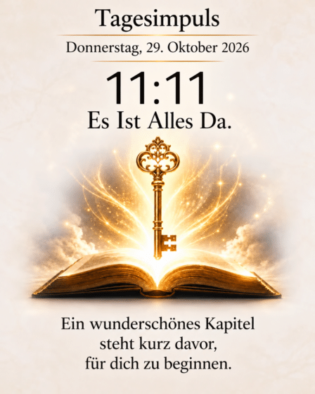 Tagesimpuls. Donnerstag, 29. Oktober 2026. Es Ist Alles Da. 1111 – Wenn das Universum Wünsche erfüllt …