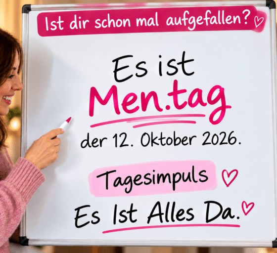 Tagesimpuls. Men.tag, 12. Oktober 2026. Es Ist Alles Da.