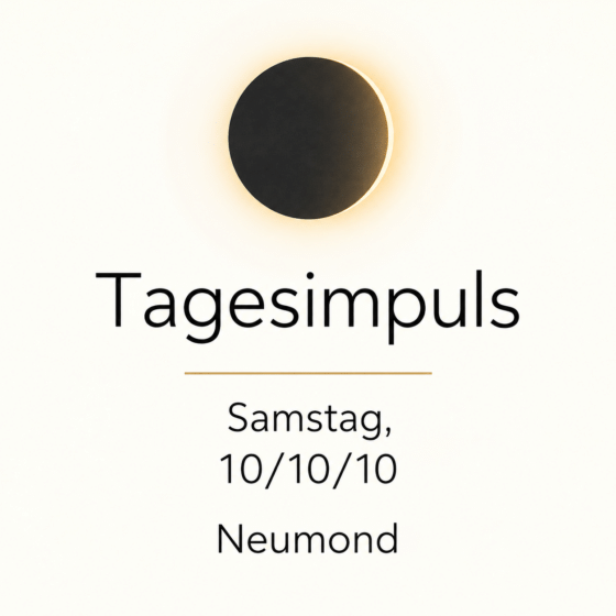 Tagesimpuls. Samstag, 10/10/10. Es Ist Alles Da.